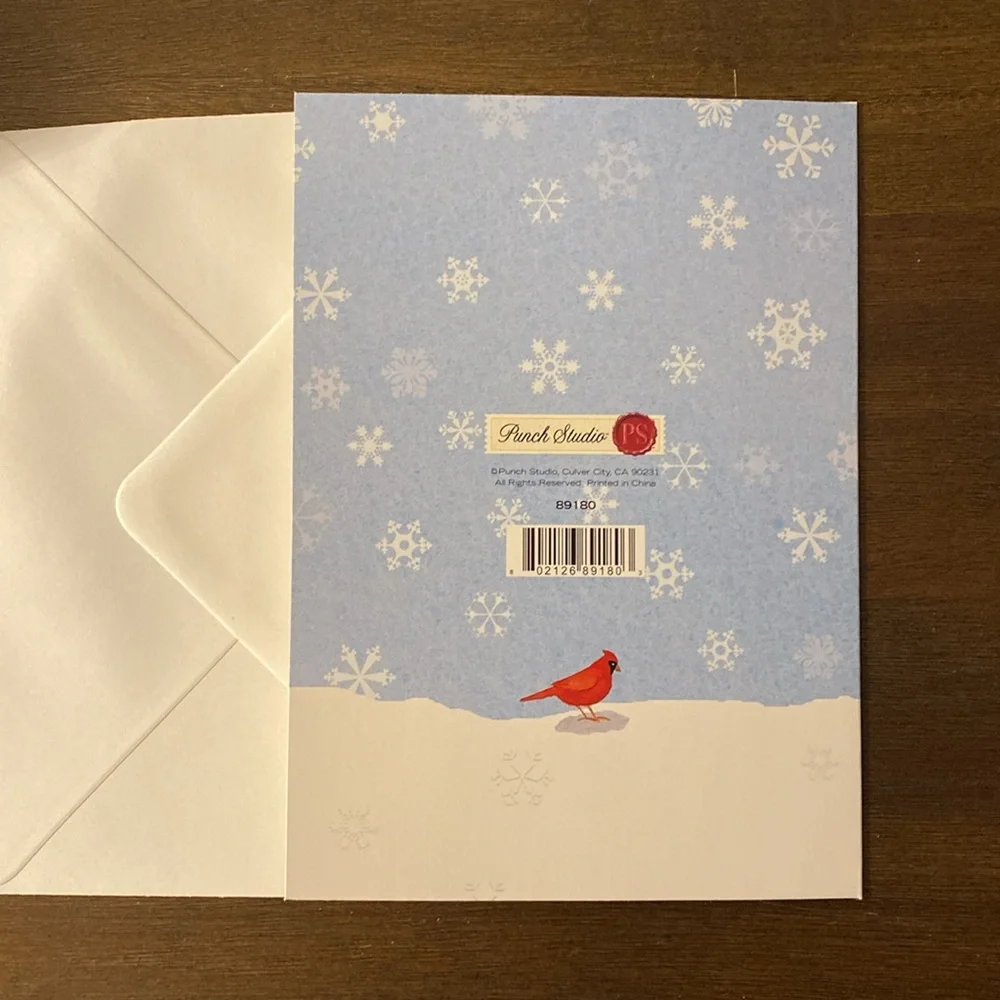 24 Punch Studios Snowman and Cardinal Christmas Cards and Envelopes (89180)